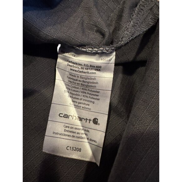 Carhartt Men Scrubs M Classic Fit Ripstop V-Neck Pockets Durable Blend Gray - Picture 5 of 11